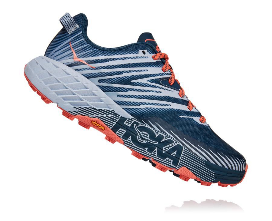 Hoka One One Trailove Tenisky Damske Námornícka Modrá/Biele - Speedgoat 4 - 35286-FAYJ